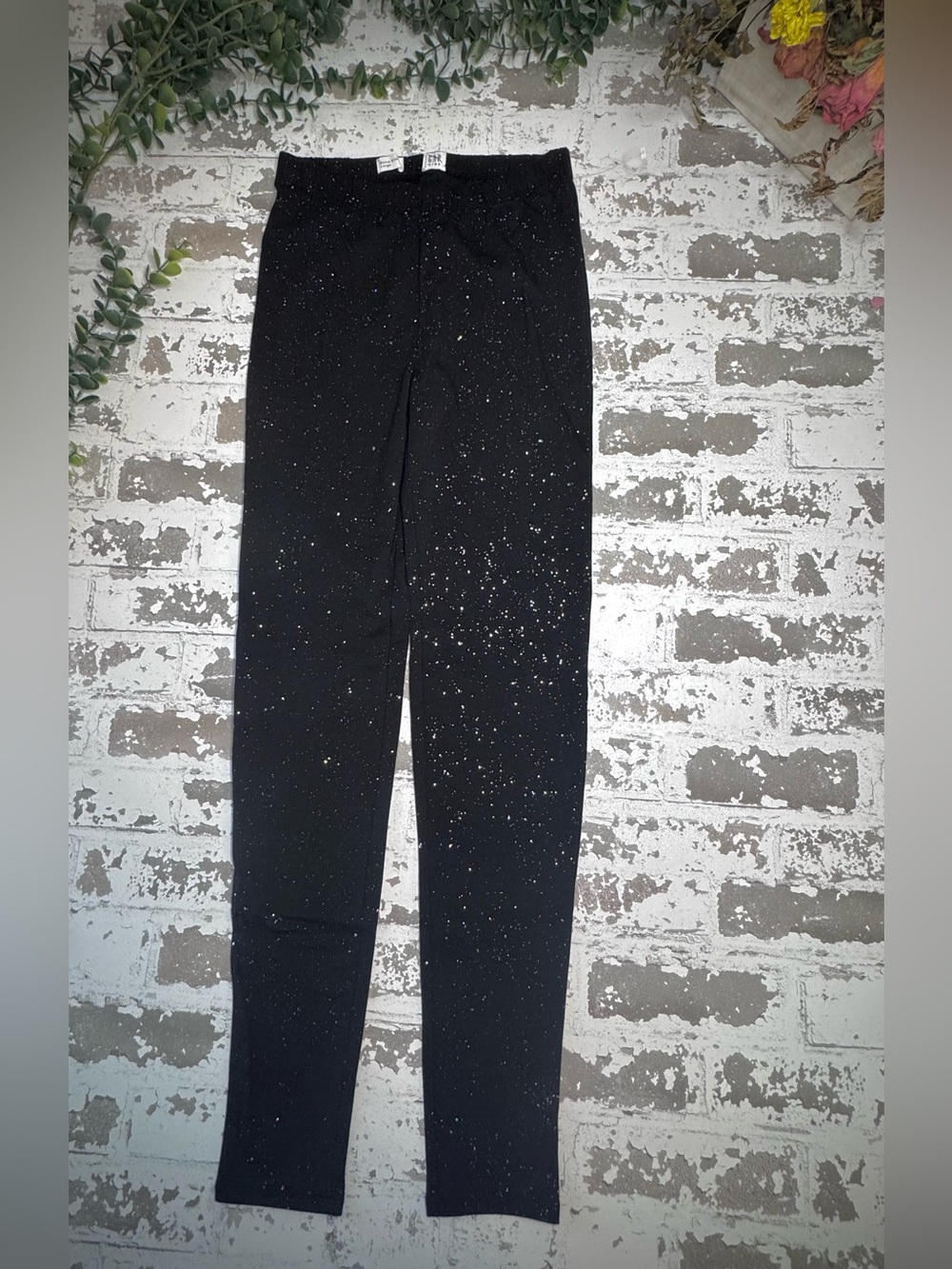 GAP Black Sparkle Girls' Leggings Size 14/15XG New Without the Tags